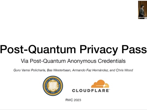 Post-Quantum Privacy Pass via Post-Quantum Anonymous Credentials, RWC 2023